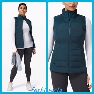 Lululemon Down For It All Vest Submarine Teal Sz.6